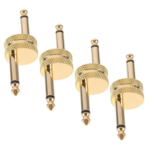 Levemolo 4 Stück Gitarren Pedal Adapter Audio Adapter für Effektpedale Goldbeschichtet Installieren für Verschiedene Geräte Levemolo 4 Stück Gitarren Pedal Adapter Audio Adapter für Effektpedale Goldbeschichtet Installieren für Verschiedene Geräte von Levemolo