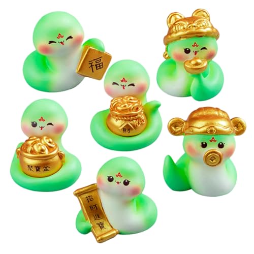 Levemolo Sternzeichen-tischdekoration 6er-Pack Mini-schlangen-Ornamente Aus Kunstharz Für Schreibtisch Auto Urlaubsdekor Levemolo Sternzeichen-tischdekoration 6er-Pack Mini-schlangen-Ornamente Aus Kunstharz Für Schreibtisch Auto Urlaubsdekor von Levemolo