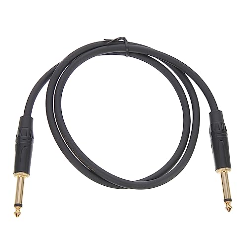 Levemolo Audio Kabel für Elektrische Gitarren Schwarzes Langlebiges Verbindungskabel für Lautsprecher und Audio Geräte Flexibel und Einfach zu Lagern von Levemolo