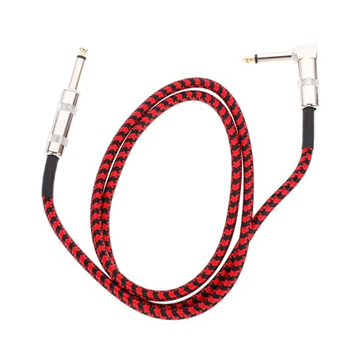 Levemolo Gitarrenkabel Audio Kabel mit Geflochtenem Nylonmantel Langlebiges Instrumentenkabel für Gitarre und Bass Flexibler Anschluss für Klaren Sound für Aufnahme und Bühnengebrauch von Levemolo