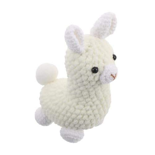 Levemolo Handgefertigter Häkel-alpaka-anhänger Stabiles DIY Schlüsselanhänger-Pendant Niedliche Miniatur-Figur Vielseitiger Rucksack-Charme Tragbarer Dekorativer Häkelanhänger für Alltag von Levemolo