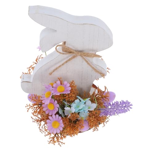 Levemolo Osterdeko Tischfigur Aus Holz Charmanter Hase Im Rustikalen Design Für Frühlingshafte Wohnraumgestaltung Niedliche Holzfigur Für Ostern Und Dekorative Akzente Im Landhausstil von Levemolo