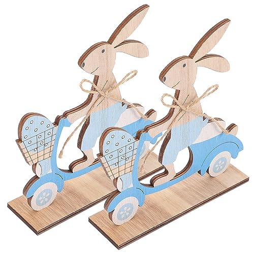 Levemolo Ostern Herzstück Dekorative Zeichen Holz Auto Handwerk 2 Stück Sicher Material von Levemolo