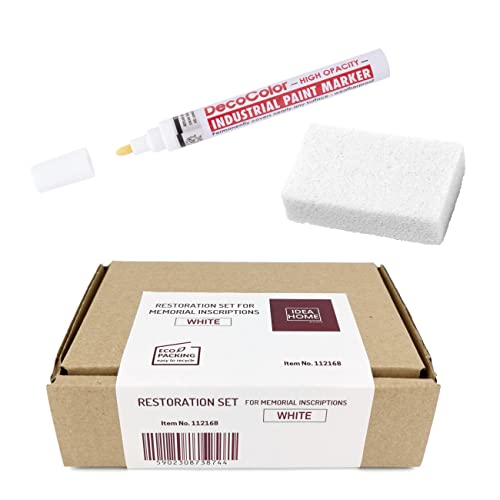 LEVIATAN Set zur Restaurierung von Inschriften auf Grabsteinen Ölmarker weiss LEVIATAN Set zur Restaurierung von Inschriften auf Grabsteinen Ölmarker weiss von Leviatan