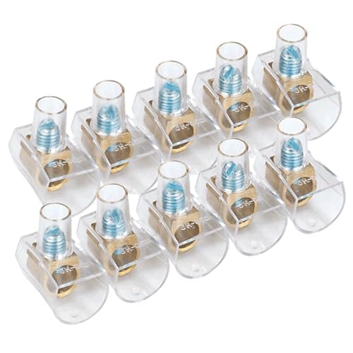 Klemmenblock – PC5-Klemmen, 16 mm, 2 Stück, transparentes Design für sichere elektrische Verbindungen Klemmenblock – PC5-Klemmen, 16 mm, 2 Stück, transparentes Design für sichere elektrische Verbindungen von Levitantes