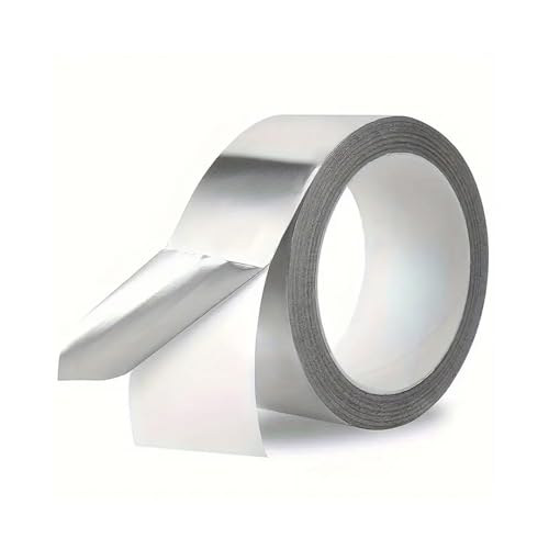 Levitantes Aluminium-Klebeband, 50 mm x 25 m, hitze- und feuchtigkeitsbeständig, ideal für Isolierung und elektrische Reparaturen. von Levitantes
