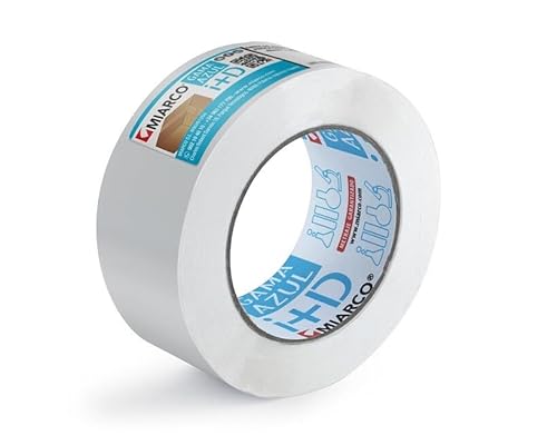 Levitantes Blaues und weißes Polypropylen-Klebeband, 48 mm x 66 m, ideal zum Verpacken, Versiegeln und Basteln. von Levitantes