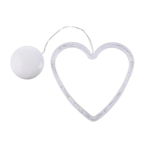 Levitantes Hängender batteriebetriebener Anhänger mit Saugnapf, Herzform, warmweißes Licht, ideal als Dekoration von Levitantes