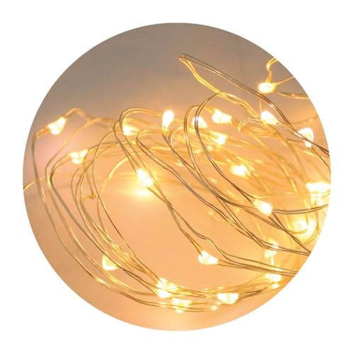 Levitantes LED-Lichterkette, 2 m, 2 x CR2032, warmes Licht, ideal für die Dekoration von Innenräumen, Partys und besonderen Anlässen. von Levitantes