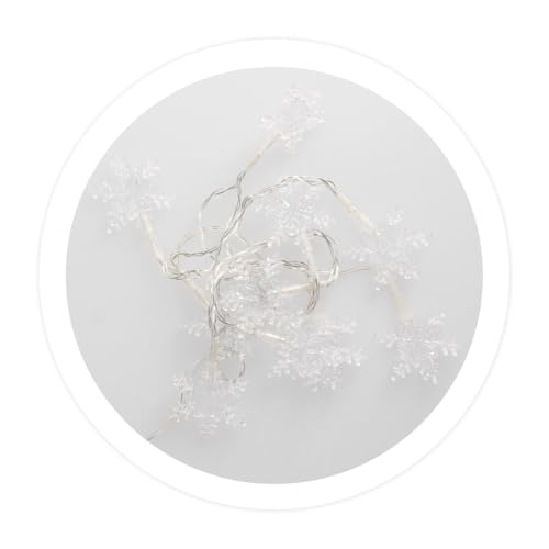 Levitantes Transparente LED-Schneeflocken, 1,35 m, kaltweiß, dekorativ für Festlichkeiten und Veranstaltungen. von Levitantes
