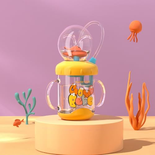 Trinkbecher für Springbrunnen, Whale Squirt-Trinkbecher, beschwerter Happy Day Schnabelbecher, 220 ml, tragbar, auslaufsicher, Tauchwasserbecher mit Griffen und verstellbaren Riemen, niedliche Trinkbecher für Springbrunnen, Whale Squirt-Trinkbecher, beschwerter Happy Day Schnabelbecher, 220 ml, tragbar, auslaufsicher, Tauchwasserbecher mit Griffen und verstellbaren Riemen, niedliche von LexTex