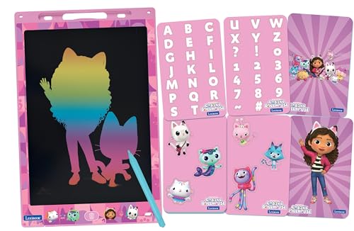 Lexibook, Gabby's Dollhouse, Magic Slate, Art and craft toy for girls and boys, Multicoloured drawings, 28 cm screen, Includes 1 stylus and 6 stencils, Pink, CRT10GDH Lexibook, Gabby's Dollhouse, Magic Slate, Art and craft toy for girls and boys, Multicoloured drawings, 28 cm screen, Includes 1 stylus and 6 stencils, Pink, CRT10GDH von Lexibook