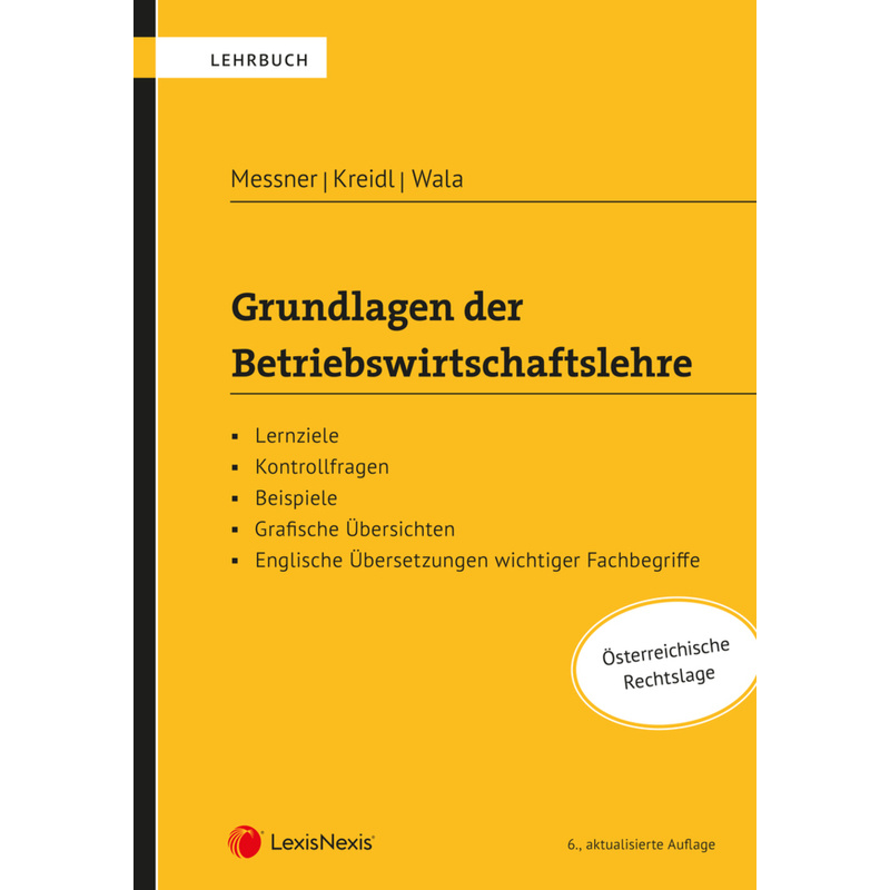 Grundlagen Der Betriebswirtschaftslehre - Parissa Haghirian, Andreas Prenner, Kartoniert (TB) von LexisNexis Österreich