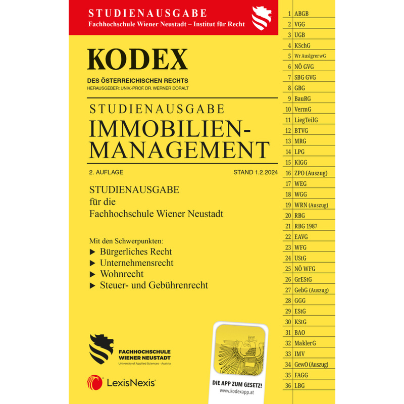 Kodex Immobilienmanagement 2024 - Inkl. App, Kartoniert (TB) von LexisNexis Österreich