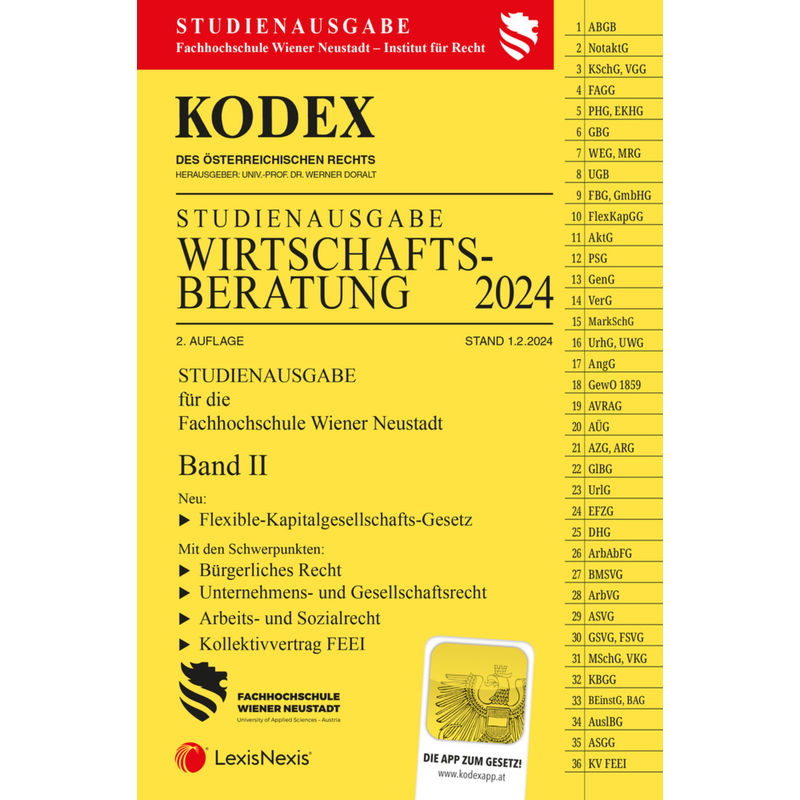 Kodex Wirtschaftsberatung 2024 Band Ii - Inkl. App, Kartoniert (TB) von LexisNexis Österreich