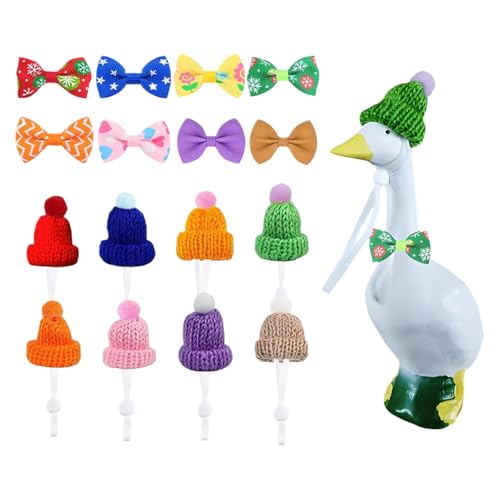 Desk Geese Outfits | Mini Schreibtisch Gänse Kopfschmuck - Deko Figur Mit Mini Strickmützen Und Fliegen Für Halloween Party Festliche Events Weihnachtsfeiern Desk Geese Outfits | Mini Schreibtisch Gänse Kopfschmuck - Deko Figur Mit Mini Strickmützen Und Fliegen Für Halloween Party Festliche Events Weihnachtsfeiern von Lexsyn