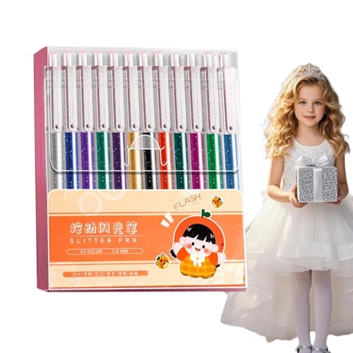 Glitzer Gel Stift Set - Glitzerstifte Für Flüssiges Schreiben,Auslaufsichere Schmiersichere Stifte Für Kinder Jugendliche Erwachsene Lehrer Glitzer Gel Stift Set - Glitzerstifte Für Flüssiges Schreiben,Auslaufsichere Schmiersichere Stifte Für Kinder Jugendliche Erwachsene Lehrer von Lexsyn