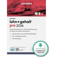 LEXWARE Lohn + Gehalt Pro 2026 Software Vollversion (Download-Link) von Lexware