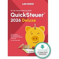 LEXWARE QuickSteuer Deluxe 2026 (für das Steuerjahr 2025) Software Vollversion (Download-Link) von Lexware