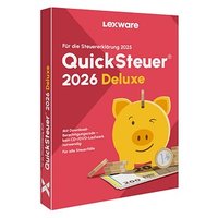 LEXWARE QuickSteuer Deluxe 2026 (für das Steuerjahr 2025) Software Vollversion (PKC) von Lexware