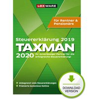 LEXWARE TAXMAN Rentner & Pensionäre 2020 (für das Steuerjahr 2019) Software Vollversion (Download-Link) von Lexware