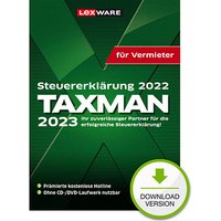 LEXWARE TAXMAN Vermieter 2023 (für das Steuerjahr 2022) Software Vollversion (Download-Link) von Lexware