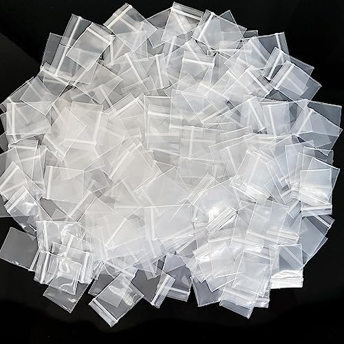 300 Stück kleine Plastiktüten 3 x 3 cm dick, transparent, wiederverschließbar, Mini-Polybeutel für Schmuck, Kleinteile und Teile, Lagerverpackung, 4 mm für eine Seite 300 Stück kleine Plastiktüten 3 x 3 cm dick, transparent, wiederverschließbar, Mini-Polybeutel für Schmuck, Kleinteile und Teile, Lagerverpackung, 4 mm für eine Seite von Leyhooney