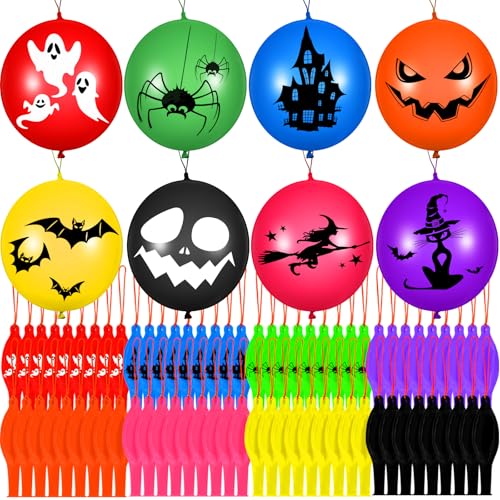 Leyndo 240 Stück Halloween-Boxballons, 45,7 cm, Latex-Punchbälle mit Gummibändern, Kürbisspiel, Trick- oder Leckerei-Preise für Halloween-Leckereien, Partyzubehör, Dekoration, Geschenktütenfüller Leyndo 240 Stück Halloween-Boxballons, 45,7 cm, Latex-Punchbälle mit Gummibändern, Kürbisspiel, Trick- oder Leckerei-Preise für Halloween-Leckereien, Partyzubehör, Dekoration, Geschenktütenfüller von Leyndo