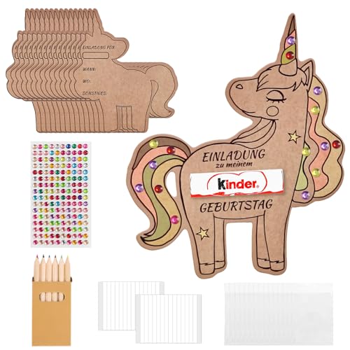 Einladungskarten Kindergeburtstag,15x Einhorn Einladungskarten Kindergeburtstag,mit 6 Buntstifte,1 Strass-Aufkleber,2 Klebeaufklebern,15 Transparente Beutel,einladungskarten Einhorn für Jungen Mädchen Einladungskarten Kindergeburtstag,15x Einhorn Einladungskarten Kindergeburtstag,mit 6 Buntstifte,1 Strass-Aufkleber,2 Klebeaufklebern,15 Transparente Beutel,einladungskarten Einhorn für Jungen Mädchen von Lezehea