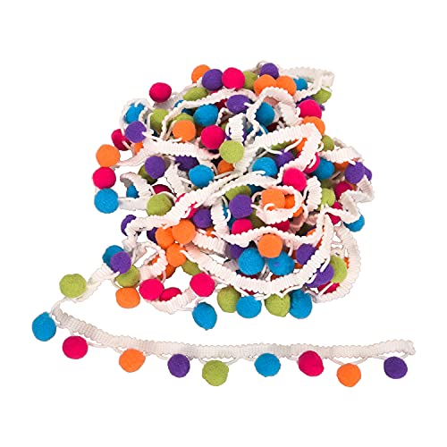 Berolle 4,5 m 15 mm mehrfarbiges Pompom-Band, Fransenband, Nähband für Kleidung, Zubehör, Basteln, DIY-Dekoration Berolle 4,5 m 15 mm mehrfarbiges Pompom-Band, Fransenband, Nähband für Kleidung, Zubehör, Basteln, DIY-Dekoration von Lezevn