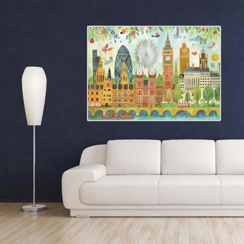 Diamond Painting, Diamant Painting Bilder Cartoon London Full 5D DIY Diamond Painting Erwachsene Kits, Diamant Kunst Malen nach Zahlen Diamant Anfänger Kinder Set, Home Wand Dekor Gifts 35x45cm L772 Diamond Painting, Diamant Painting Bilder Cartoon London Full 5D DIY Diamond Painting Erwachsene Kits, Diamant Kunst Malen nach Zahlen Diamant Anfänger Kinder Set, Home Wand Dekor Gifts 35x45cm L772 von Leznzen