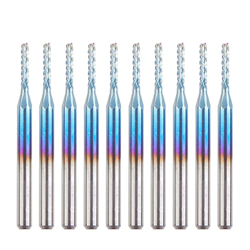 10 Stcs Wolframstahl Endmühlen Set 0 8 Mm Bis 3 175 Mm Blauer Beschichtung Für Hartlegierung Maismühlenschneider Für Ste 10 Stcs Wolframstahl Endmühlen Set 0 8 Mm Bis 3 175 Mm Blauer Beschichtung Für Hartlegierung Maismühlenschneider Für Ste von LfrXtra
