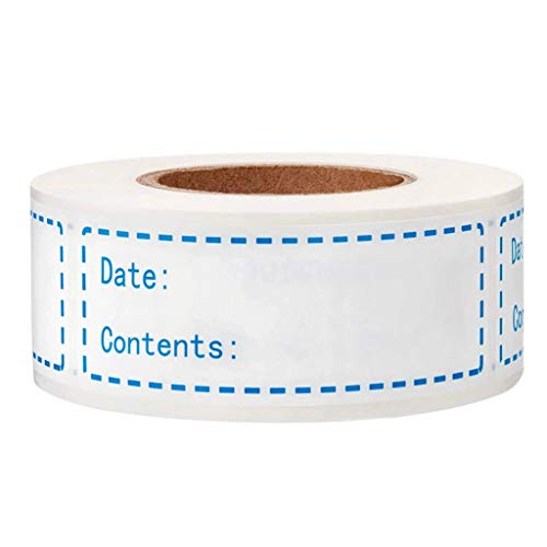150pcs/Roll Küchenaufkleber Kühlschrank Gefrierschrank Lebensmittel Aufbewahrungsdatum Inhaltsetiketten Für Container Bag Jar Packung von LfrXtra