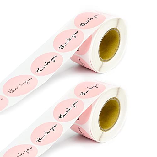 2 Rollen 2,5 cm Dankeschön-Aufkleber für Hochzeit, Erntedankfest, Einladungen, Box, Versiegelung, Schreibwaren, Suppl von LfrXtra
