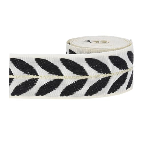 2 Yard Stoffbänder Blatt Dekorative Band Rolle 1 Zoll 25 Mm Breite Für Blumenstrauß Geschenkverpackungen Party Hochzeit Dekore von LfrXtra