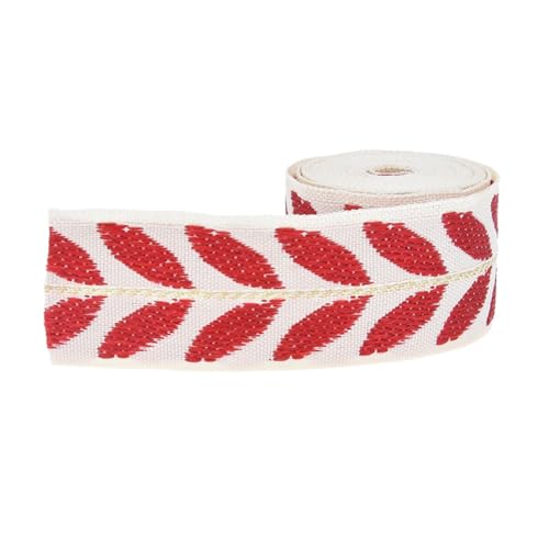 2 Yard Stoffbänder Blatt Dekorative Band Rolle 1 Zoll 25 Mm Breite Für Blumenstrauß Geschenkverpackungen Party Hochzeit Dekore von LfrXtra