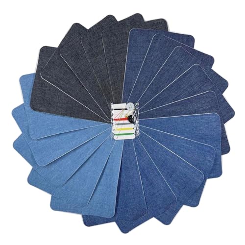 20/24 Stück/Set Jeans Patches Denims Reparatur Flicken Bügelflicken Selbstklebend Flicken für Kleidung Loch Reparatur 20/24 Stück/Set Jeans Patches Denims Reparatur Flicken Bügelflicken Selbstklebend Flicken für Kleidung Loch Reparatur von LfrXtra