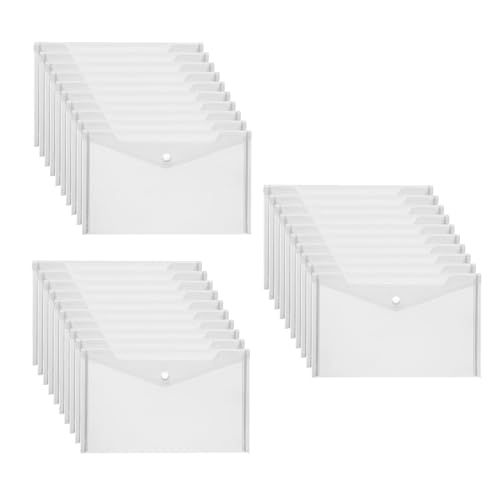 20/30pcs Praktische Klare Dokumente Umhüllt Den Wasserdichten Ordner Mit Tasten Effiziente Umschläge 20/30pcs Praktische Klare Dokumente Umhüllt Den Wasserdichten Ordner Mit Tasten Effiziente Umschläge von LfrXtra