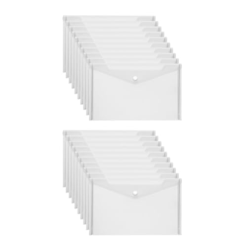 20/30pcs Praktische Klare Dokumente Umhüllt Den Wasserdichten Ordner Mit Tasten Effiziente Umschläge 20/30pcs Praktische Klare Dokumente Umhüllt Den Wasserdichten Ordner Mit Tasten Effiziente Umschläge von LfrXtra