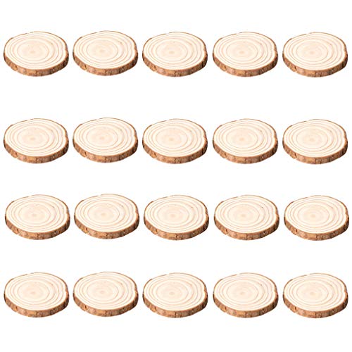 20 Stück unlackierte natürliche runde Holzscheiben Kreise Scheiben für Hochzeit Party C 20 Stück unlackierte natürliche runde Holzscheiben Kreise Scheiben für Hochzeit Party C von LfrXtra