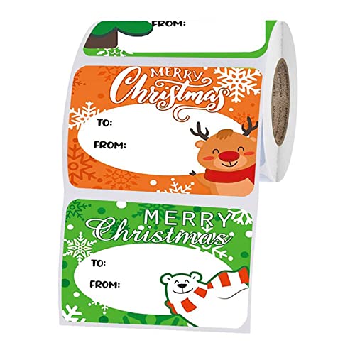 250 Stück selbstklebende Weihnachtsaufkleber, Feiertagsetiketten, Geschenk, Namensetiketten für Dekoration 250 Stück selbstklebende Weihnachtsaufkleber, Feiertagsetiketten, Geschenk, Namensetiketten für Dekoration von LfrXtra