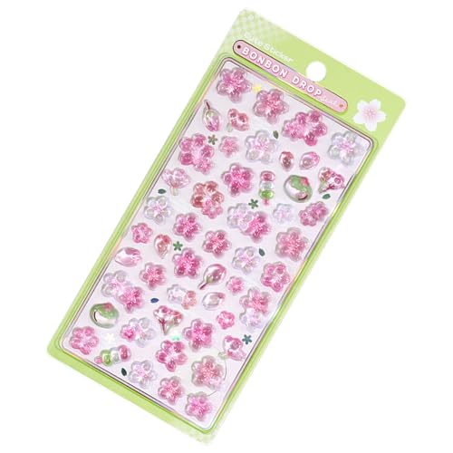3D Blumenaufkleber Wasserfestes PVC Aufkleber Scrapbooking Decorative Sticker Für Journal Phone Hülle Wasserflasche Laptop von LfrXtra