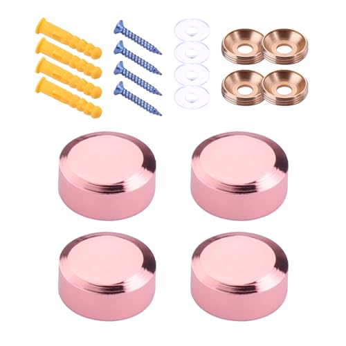 4 Stück praktische, stabile Messingschrauben in Roségold, einfache Installation für Innenarchitekten und Enthusiasten von LfrXtra