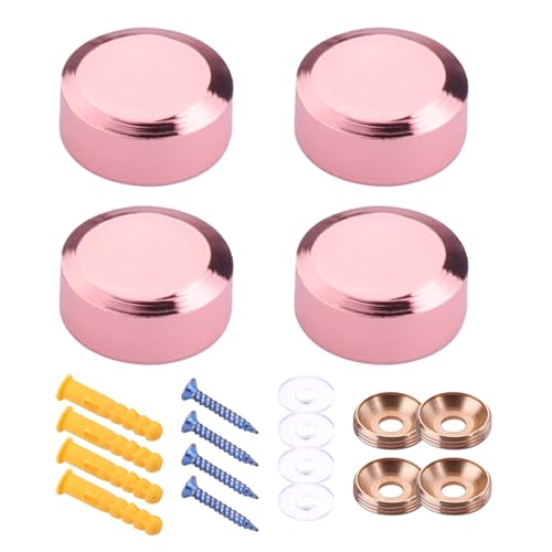 4 Stück praktische, stabile Messingschrauben in Roségold, einfache Installation für Innenarchitekten und Enthusiasten von LfrXtra
