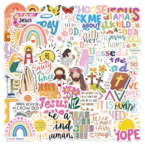 50pcs Bibel Zitat Aufkleber Motivational Schriften Aufkleber Ästhetischer Aufkleber Für Wasserflaschen Scrapbook Journal Laptop Car von LfrXtra