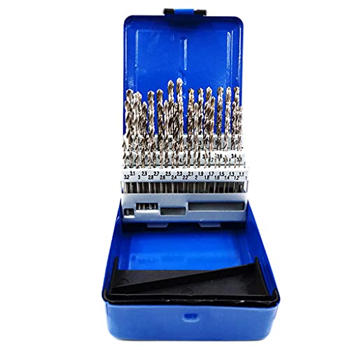 51 Stücke Gerade Shank Drehbohrmaschine Set S Hochgeschwindigkeits Stahlloch Set Bohrer 1-6 Mm Straight Shank Drehbohrmaschine von LfrXtra