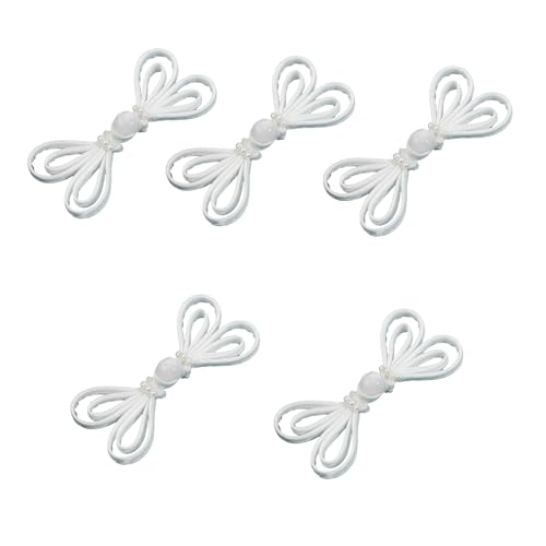 5pcs Chinesische Verschlussknöpfe Traditionelle Cheongsam Knöpfe Mit Perlen Cheongsam Nähfestern Chinesische Froschknöpfe von LfrXtra