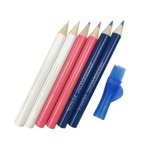 6pcs Schneiderstifte Mit Pinsel Top Stoffmarkierungsstiftnähung Mark Bleistift Löschbarer Stoffmarker Bleistift Für Quilting 6pcs Schneiderstifte Mit Pinsel Top Stoffmarkierungsstiftnähung Mark Bleistift Löschbarer Stoffmarker Bleistift Für Quilting von LfrXtra