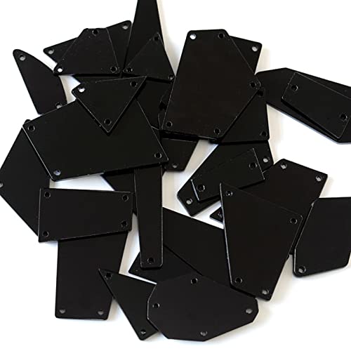 Acryl-Strasssteine, gebogen, flache Rückseite, zum Aufnähen für Kleidung, 20/50 Stück von LfrXtra