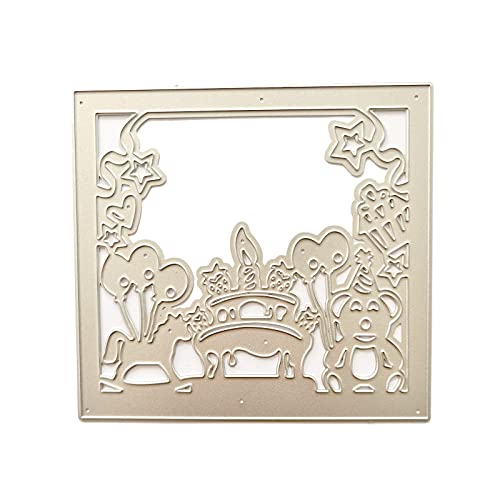 Birthday Animal Cutting Stempel Scrapbooking Schablone Metall Stanze Cuts Card Präge Foto Album Vorlage Schimmeldekoration Dekoration von LfrXtra